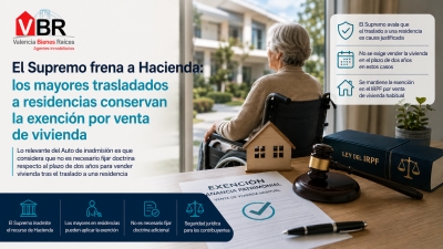 El Supremo frena a Hacienda: los mayores trasladados a residencias conservan la exención por venta de vivienda