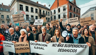Asociación contra los inquiokupas: “Nos manifestamos contra la paralización de los desahucios, es ahora o nunca"